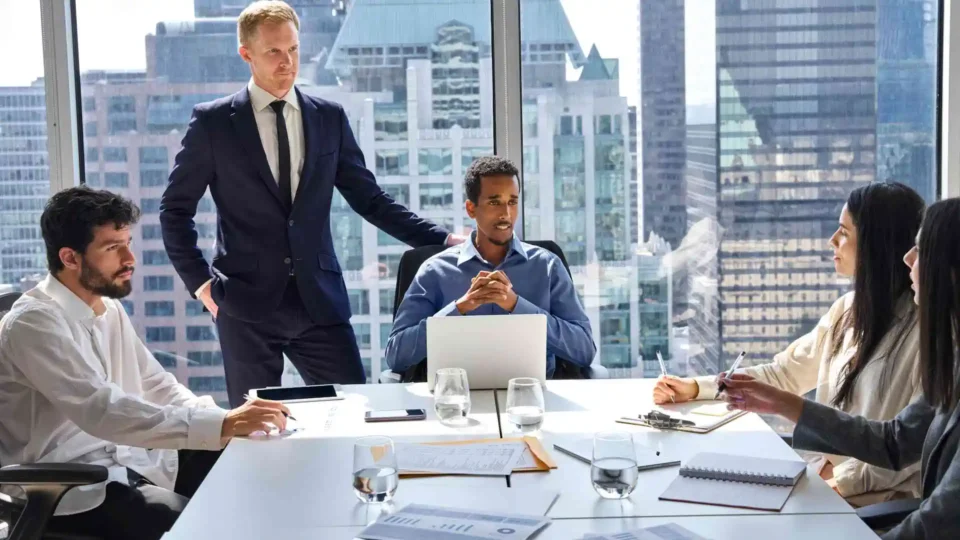 Professional business team meeting